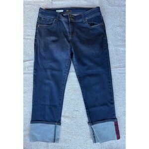 Kut From The Cloth Cameron Cuffed Straight Leg Jean Size 14